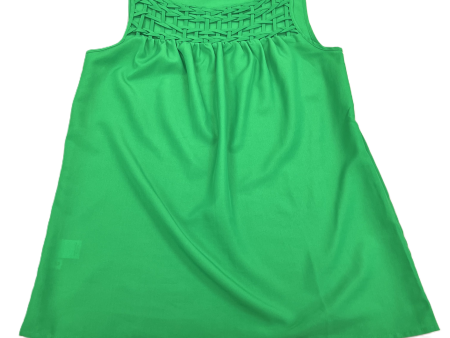 Blouse Sleeveless By Ann Taylor In Green, Size: Xs Supply