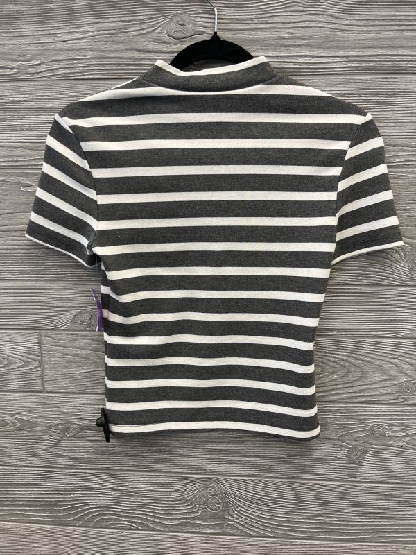 Top Short Sleeve By American Apparel In Striped Pattern, Size: S Sale