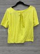 Top Short Sleeve By Talbots In Yellow, Size: M For Sale