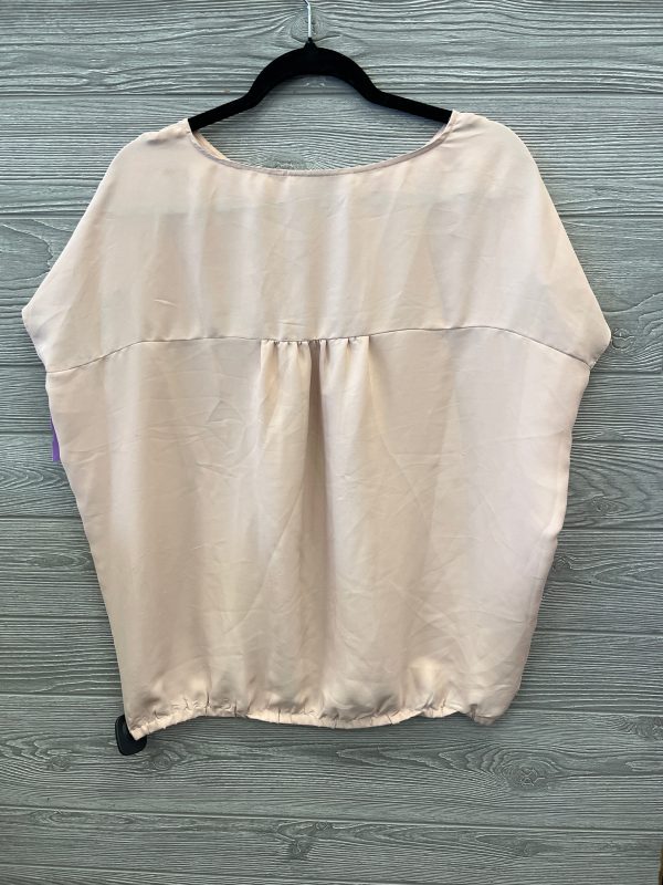 Top Short Sleeve By Loft In Peach, Size: S Cheap