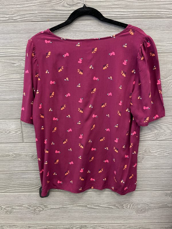 Top Short Sleeve By Loft In Purple, Size: M Online