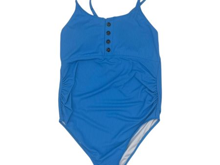 Mat Swimsuit By Clothes Mentor In Blue, Size:M Cheap