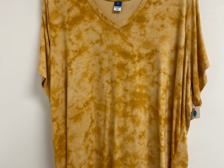 Top Short Sleeve By Old Navy In Yellow, Size: 2x For Discount