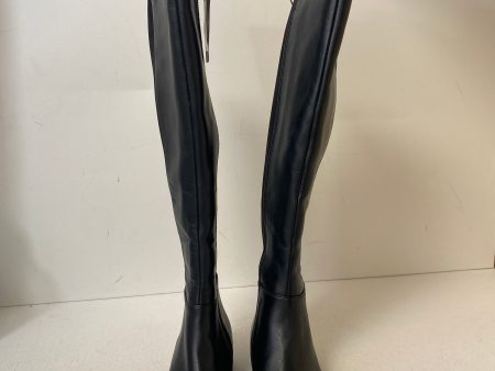 Boots Knee Flats By Michael Kors In Black, Size: 5.5 Sale