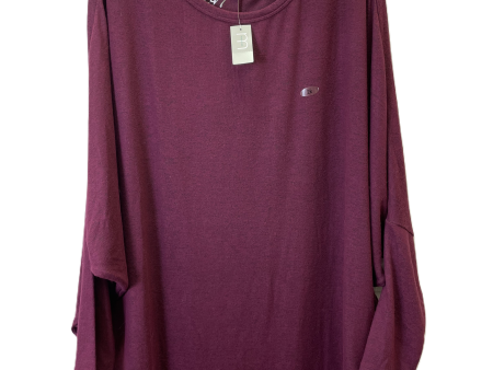 Top Long Sleeve By Maurices In Purple, Size: 2x on Sale