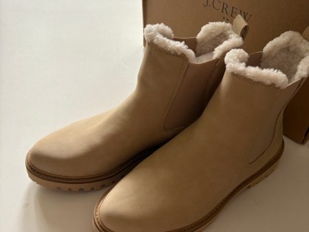 Boots Ankle Flats By J. Crew In Cream, Size: 9 Online Sale