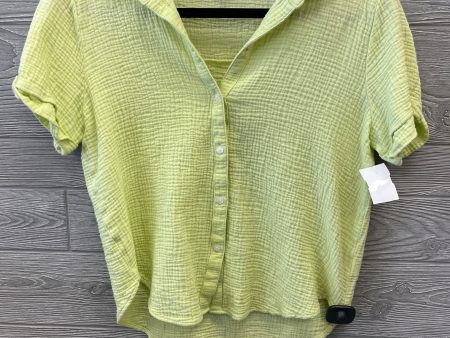 Top Short Sleeve By Lucky Brand In Green, Size: S Cheap