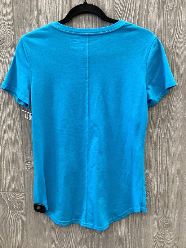 Athletic Top Short Sleeve By Tek Gear In Blue, Size: S Discount