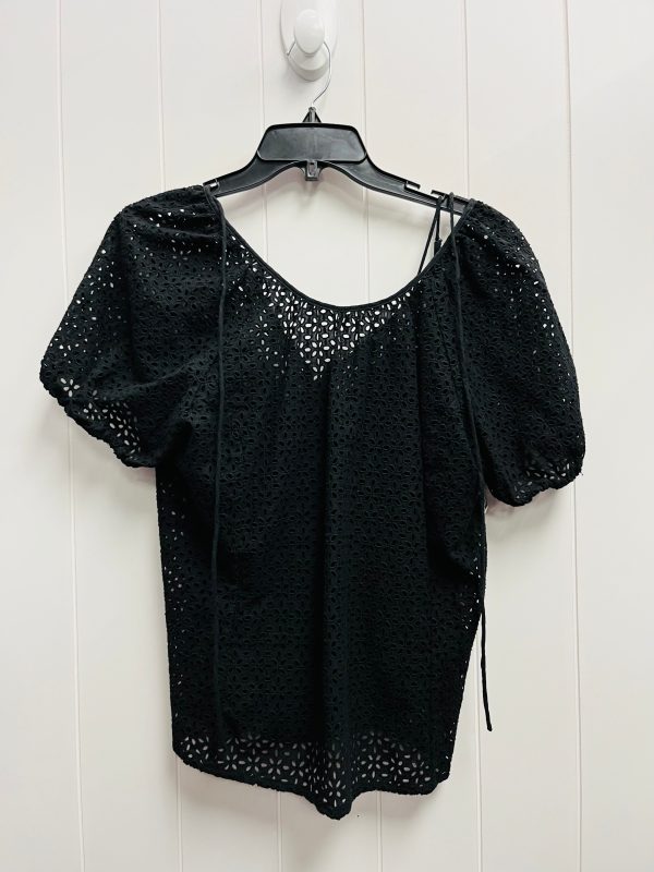 Top Short Sleeve By J. Crew In Black, Size: 12 For Cheap