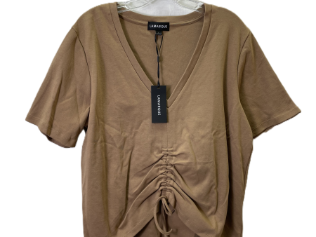 Top Short Sleeve By Lamarque In Tan, Size: L Sale